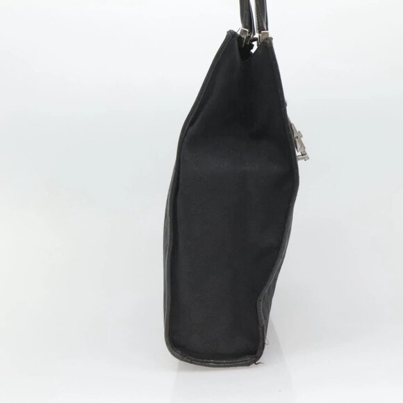 GUCCI GG Canvas Jackie Tote Bag Black Silver 002 1064 1669 Auth bs26232 - Picture 6 of 16